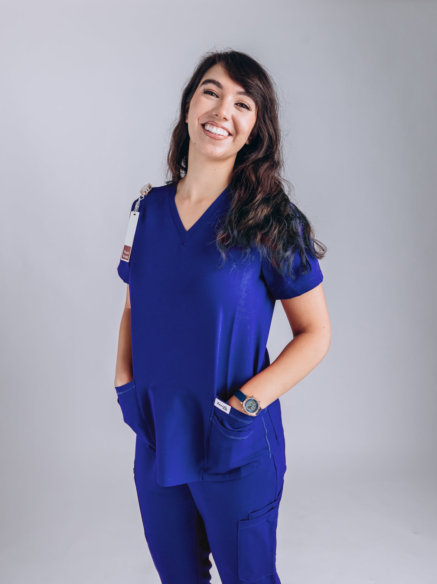Zenith Scrubs Zia 3-Pocket Scrub Top
